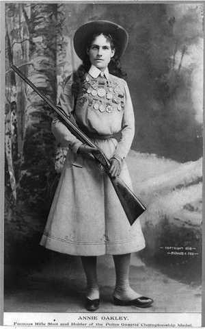 Annie Oakley was never without her gun